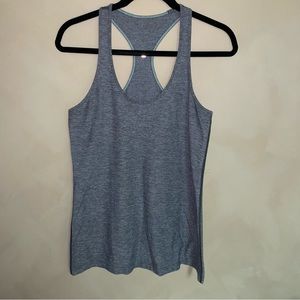 Lululemon Racerback Tank Top Heathered Grey Size ?
